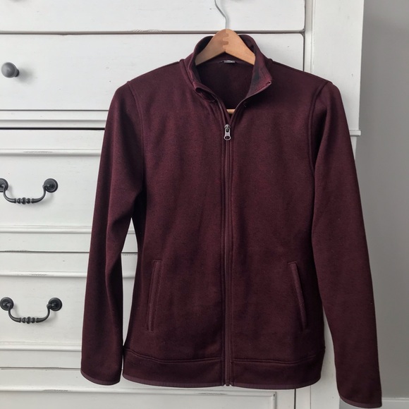 Eddie Bauer Jackets & Blazers - Eddie Bauer Maroon Fleece Lined Jacket. Size Medium